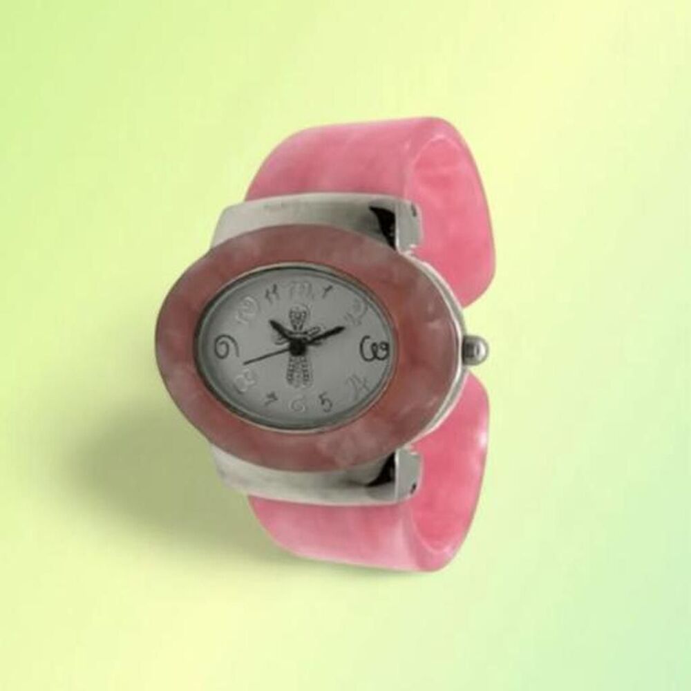 Unbranded Women's Pink and Silver Watch